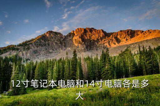 12寸筆記本電腦和14寸電腦各是多大