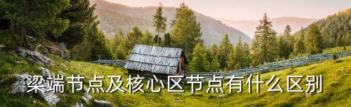核心節(jié)點(diǎn)，梁端節(jié)點(diǎn)及核心區(qū)節(jié)點(diǎn)有什么區(qū)別