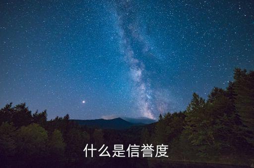 什么是信譽度