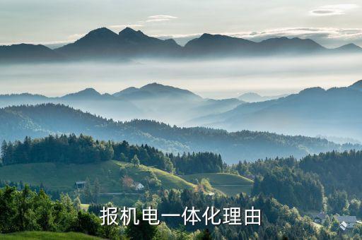 報機電一體化理由