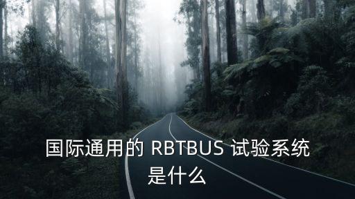 國際通用的 RBTBUS 試驗系統(tǒng)是什么
