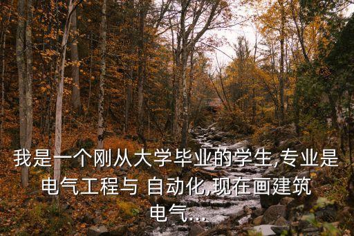 我是一個(gè)剛從大學(xué)畢業(yè)的學(xué)生,專業(yè)是 電氣工程與 自動(dòng)化,現(xiàn)在畫建筑 電氣...