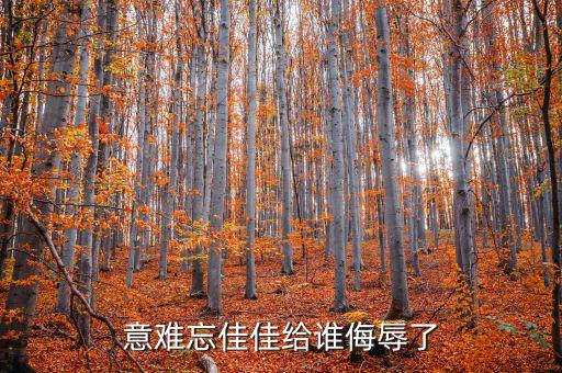意難忘佳佳給誰侮辱了