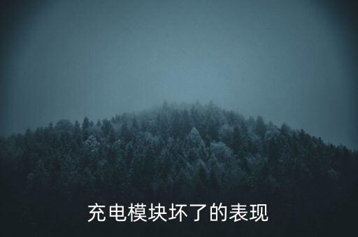 充電模塊，充電模塊壞了的表現(xiàn)