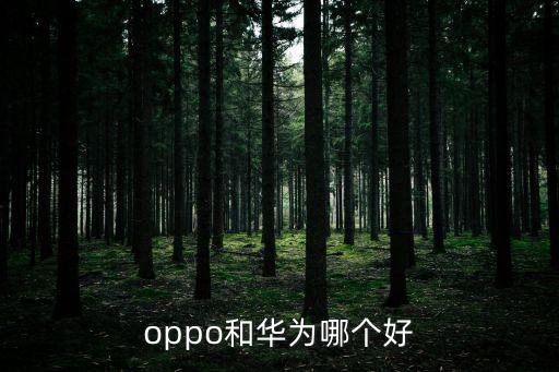 oppo和華為哪個好