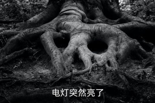燈亮了，電燈突然亮了