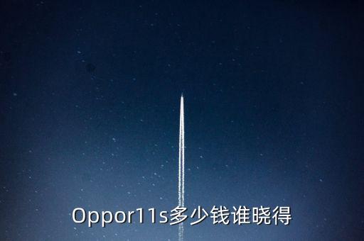 Oppor11s多少錢誰曉得
