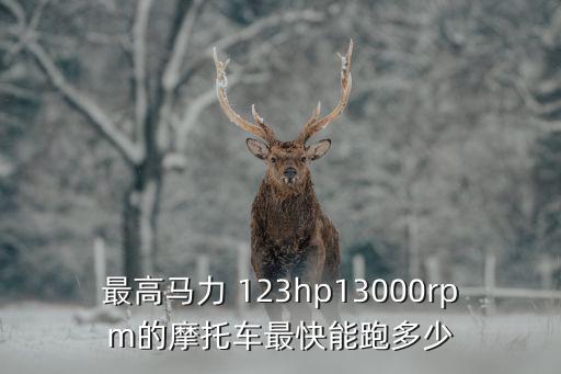 123hp，123hp13000rpm 什么意思