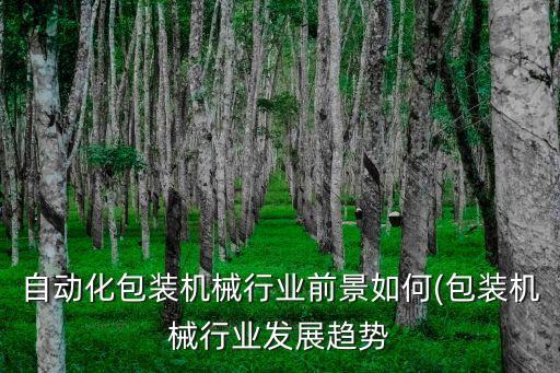 自動化包裝機(jī)械行業(yè)前景如何(包裝機(jī)械行業(yè)發(fā)展趨勢