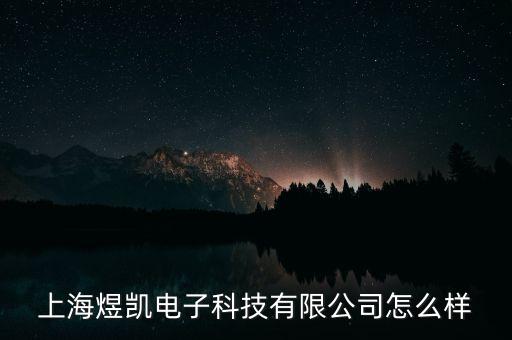 上海煜凱電子科技有限公司怎么樣