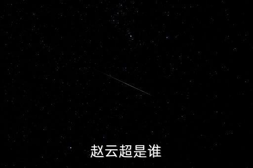 趙云超是誰