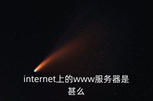 www服務器，internet上的www服務器是甚么