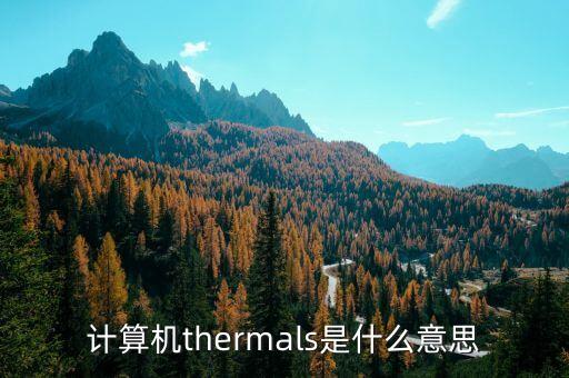 thermal，計(jì)算機(jī)thermals是什么意思