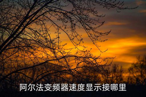 阿爾法變頻器，ALPHA是什么品牌變頻器