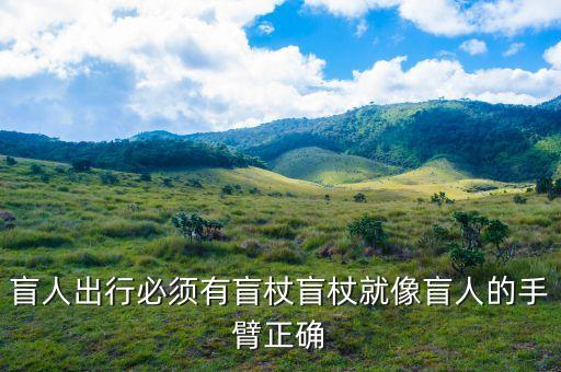 盲杖，盲人出行必須有盲杖盲杖就像盲人的手臂正確