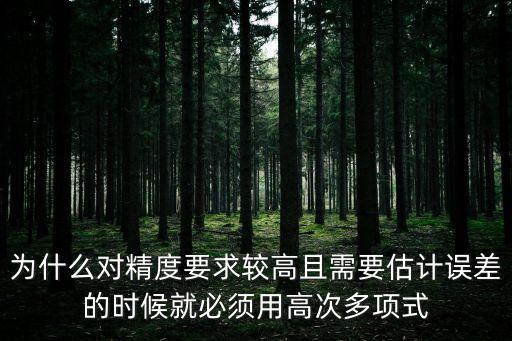 為什么對(duì)精度要求較高且需要估計(jì)誤差的時(shí)候就必須用高次多項(xiàng)式