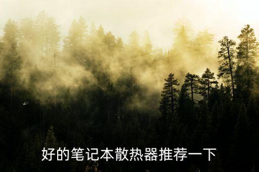 好的筆記本散熱器推薦一下