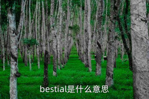 bestial，bestial是什么意思