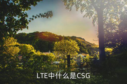 LTE中什么是CSG