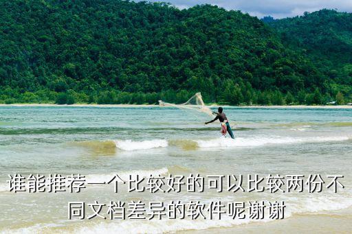 誰能推薦一個(gè)比較好的可以比較兩份不同文檔差異的軟件呢謝謝