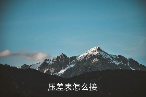 差壓表，差壓表按用處分類有哪些