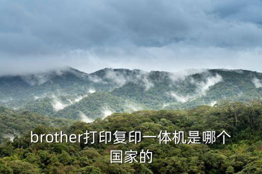 brother打印復(fù)印一體機(jī)是哪個(gè)國(guó)家的