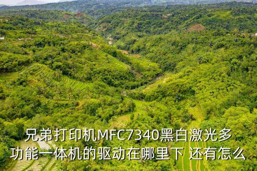 兄弟打印機(jī)MFC7340黑白激光多功能一體機(jī)的驅(qū)動(dòng)在哪里下 還有怎么