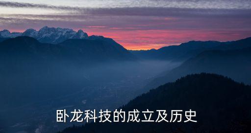  臥龍科技的成立及歷史