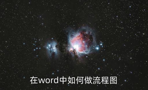 在word中如何做流程圖