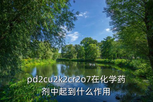 pd2cu2k2cr2o7在化學(xué)藥劑中起到什么作用
