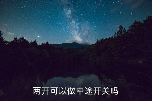 兩開可以做中途開關(guān)嗎