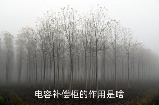 電容補(bǔ)償柜的作用是啥