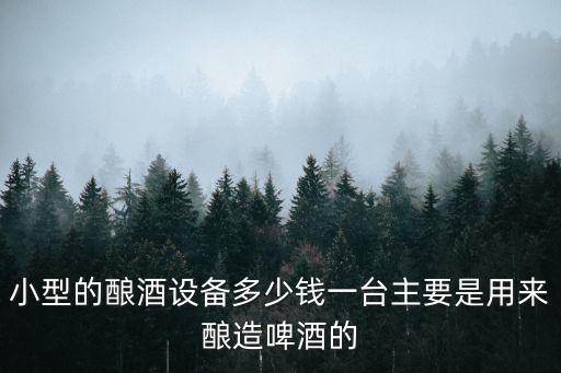 小型的釀酒設(shè)備多少錢一臺主要是用來釀造啤酒的