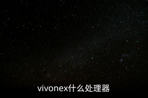 vivonex什么處理器