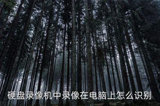硬盤錄像機(jī)中錄像在電腦上怎么識別