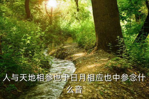 人與天地相參也于日月相應(yīng)也中參念什么音