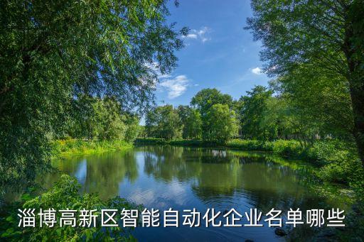 淄博高新區(qū)智能自動化企業(yè)名單哪些