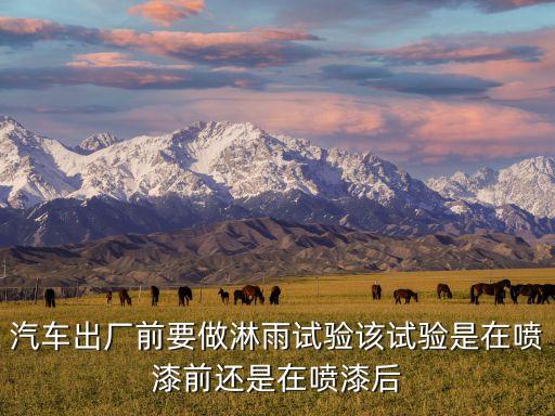 汽車出廠前要做淋雨試驗(yàn)該試驗(yàn)是在噴漆前還是在噴漆后