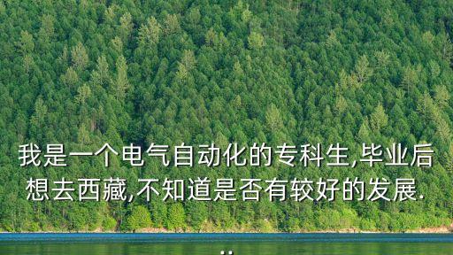 我是一個(gè)電氣自動(dòng)化的?？粕?畢業(yè)后想去西藏,不知道是否有較好的發(fā)展...