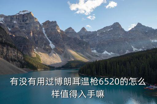 有沒有用過博朗耳溫槍6520的怎么樣值得入手嘛