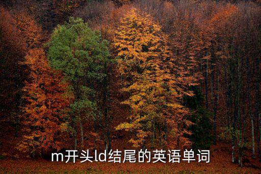 m開頭ld結(jié)尾的英語(yǔ)單詞