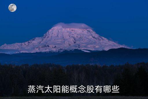 蒸汽太陽能概念股有哪些