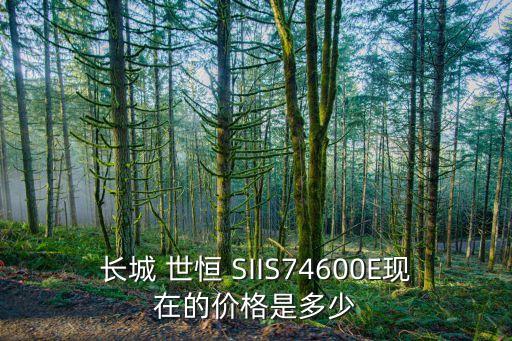 長城 世恒 SIIS74600E現(xiàn)在的價格是多少