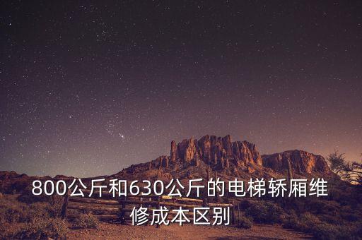 800公斤和630公斤的電梯轎廂維修成本區(qū)別