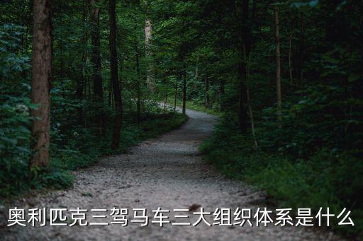 奧利匹克三駕馬車(chē)三大組織體系是什么
