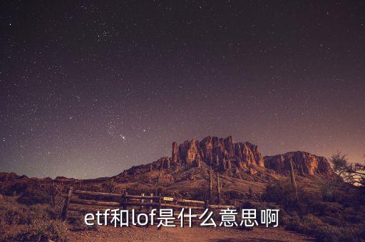 etf和lof是什么意思啊