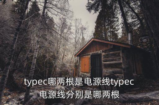 typec哪兩根是電源線typec電源線分別是哪兩根