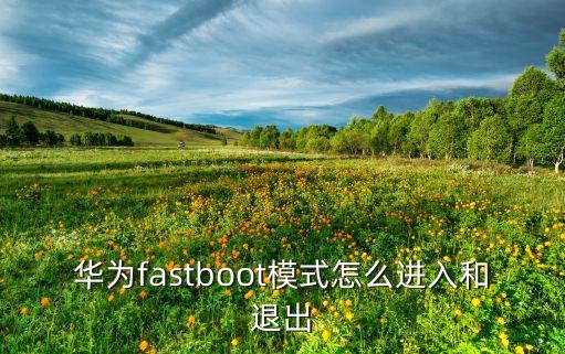 fastboot模式怎么開機(jī)，華為fastboot模式怎么進(jìn)入和退出