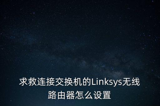 求救連接交換機的Linksys無線路由器怎么設置