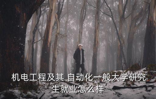  機(jī)電工程及其 自動(dòng)化一般大學(xué)研究生就業(yè)怎么樣